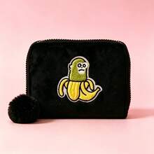 Cartera de felpa para mujer - LM21-NEGRO - Ver 8
