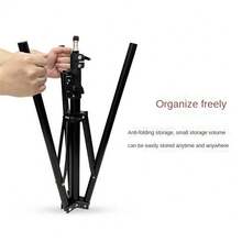 1.6m Phone Tripod Stand With 1/4 Screw, Floor-Standing Camera Anchor Live Streaming Selfie Light Metal Stand - View 6