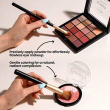 BS-MALL Luxury Gold Makeup Brush Set 5Pcs Portable Professional Makeup Kit Ramadan Gift - Mocha Brown - View 4