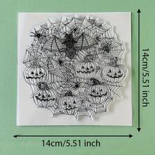 Halloween Spider Web Cat Witch Owl Pumpkin Clear Silicone Stamp,Vintage Gothic Reusable Transparent Seal For Scrapbooking Journal Card Making DIY Craft Decor Stamp - WS-2 - View 42