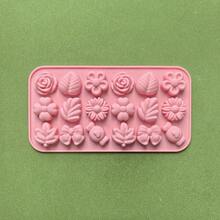 Flower Candy Mold Silicone 1pc Daisy Chocolate Mold Tulip Flower Mold Bow Leaf Jelly Mold Ice Cube Mold Pudding Mold Soap Mold Cookie Mold Suitable For Dessert Making - Multicolor - View 8