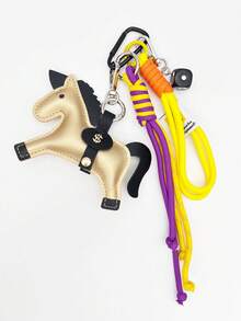 Gantungan Tas Happy Little Pony, Aksesori Tas Dadu Keberuntungan dengan Arti "Uang Segera Datang", Liontin Gantungan Ransel, Aksesori Wanita Gaya Tali yang Menawan, Bahan Kulit PU, Dekorasi Ruangan, Gantungan Ponsel, Hadiah dan Kado Liburan - MultiWarna - View 11
