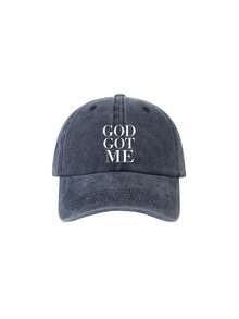 1/2pcs DOG GOT ME Print Washed Baseball Cap,Classic Casual Vintage Soft Adjustable Sun Protection Hat,For Outdoor Sports Daily Wear Party Travel Gift - Multicolor - View 20
