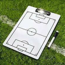 Clip-On Soccer Tactical Board, Double-Sided, Erasable For Notes And Tactical Diagrams - White - View 6