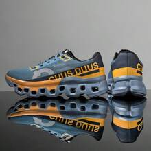EDIXIM Men's Lightweight Shock-Absorbing Running Shoes, 2026 Autumn New Breathable Mesh Road Running Sneakers - Blue - View 1