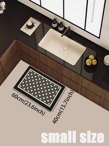 1 buah Keset Dapur Bermotif Kotak-kotak, Karet Lembut 3,5 mm yang Menyerap Air dan Mudah Dibersihkan. Cocok untuk Koridor, Kamar Mandi, Ruang Tamu, Keset Pintu Luar, dan Toilet. Dapat Digunakan Sepanjang Tahun dan untuk Berbagai Hari Libur. - MultiWarna - View 13
