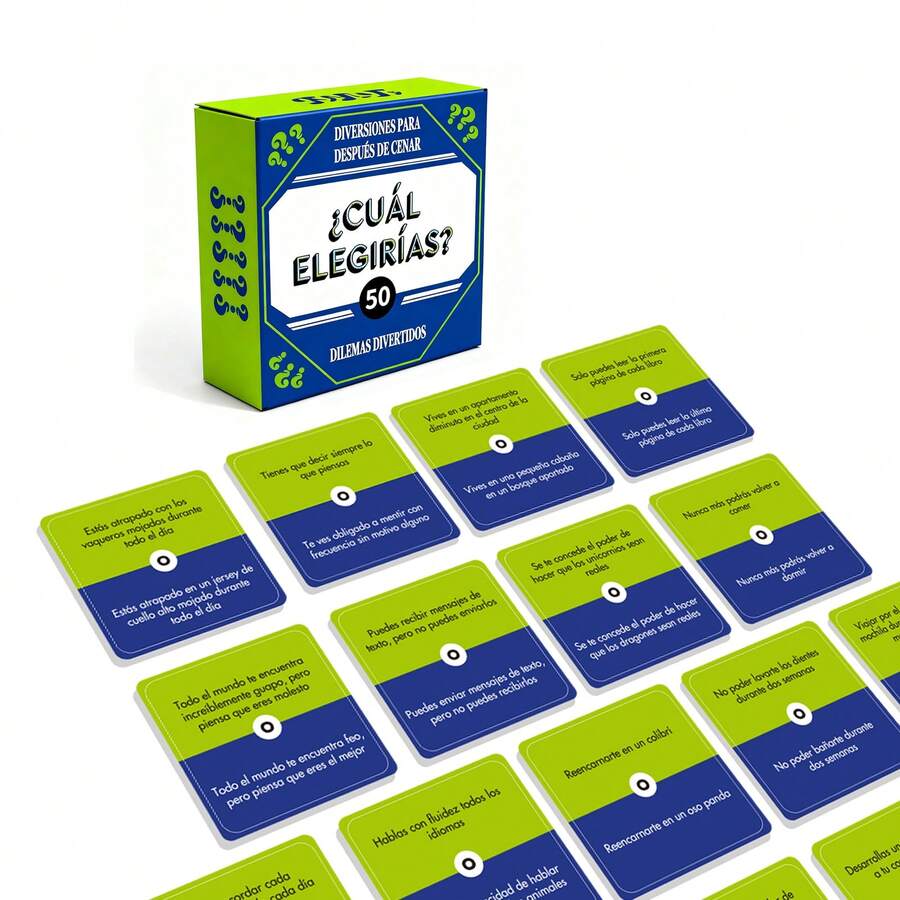 Dilemma Question Card Game, Interactive Tabletop Party Game, Christmas Game Party Gift, Fun Conversation Game For Friends Gathering & Holiday Game Night - Multicolor - View 1