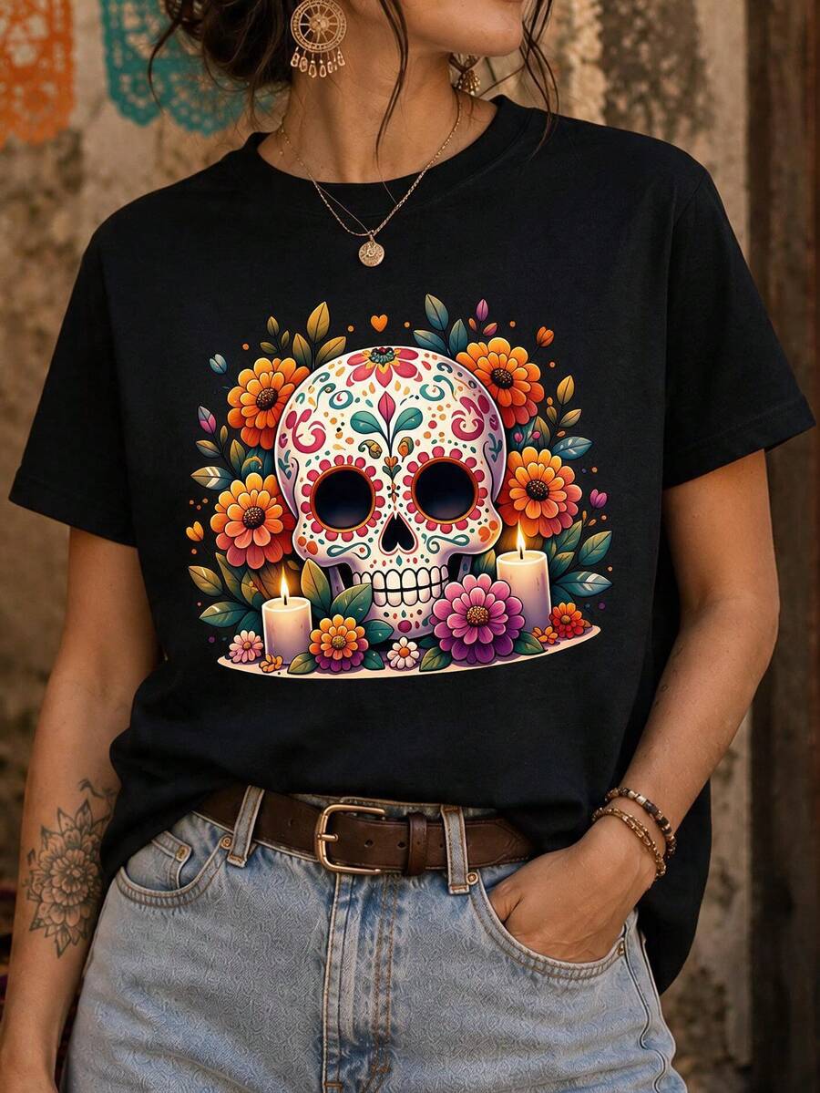 Women T-Shirts - Black - View 1