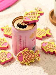 Cute Creative Fish-Shaped Minimalist Can Opener With Keychain, Can Opener, Lid Opener, Multi-Function Keychain And Bottle Opener - View 3