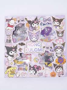 192pcs PET Sticker Set, Sanrio Hello Kitty & Friends And "Vanilla Roll" Outdoor Theme, Waterproof, Cute Cartoon And Animal Patterns, Suitable For DIY Crafts, Scrapbooking, Decorating Laptops Or Water Bottles, Making Handmade Artworks Or Photo Albums - Multicolor - View 13