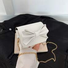 Girls' Shiny Bow Mini Crossbody Bag, Metal Chain Princess Style Coin Purse, Suitable For Daily Use - A - View 8