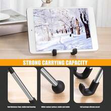 Foldable Tablet Stand With Adjustable Clamp - Universal Phone Holder Compatible With IPhone And Android, Desktop Tripod Base, Stable Support For Video Calls And Gaming - Multicolor - View 9