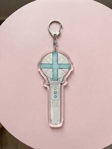 1pc/8Pcs K--Pop Fan LightStick Acrylic Keychain Charms, Cute Music Group Replica Pendant Set, Y2K Concert Enthusiast Accessories, Perfect Gift For K-Pop Fans And Friends, High-Quality Transparent Acrylic, Great For Tote Bags, Keys And Daily Decoration. - Multicolor - View 11