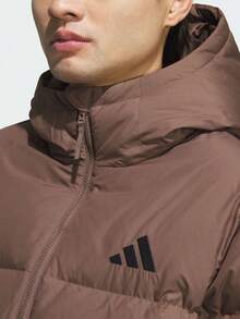 Adidas Men's PUFFY DOWN JKT Thick Down Jacket - Short KC5945 - Brown - View 6