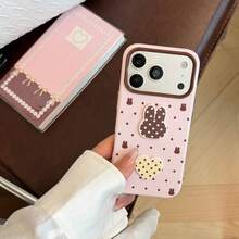 GUCADI, A Cute Polka Dot Pattern Phone Case, Compatible With Apple 18 Pro, 16, Featuring 3D Design, Minimalist And Cute Style, With 14 Soft Shells And 17 Cute Styles, Design Styles Include Girly, Geometric, Cartoon, And Color Block, Suitable For Niche Groups, Showcasing Soft And Feminine Elegant And Style. - Strawberry Powder - View 9