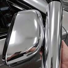 High Gloss Mirror Silver Car Wrap/11.81 X 25.59 Inches/Bubble-Free Self-Adhesive Personalized/Premium Mirror Sticker/Car Interior And Exterior Decoration/Suitable For Cars, Motorcycles And RVs/High-End Texture/Durable - Silver Car Wrap - View 1