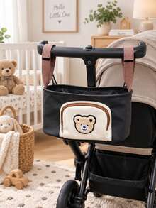 Baby Stroller Accessories, Portable Large Capacity Hanging Storage Bag, Suitable For Daily Childcare, Shopping, Outings And Weekend Trips. Applicable For Moms, Babies And Families. Stroller Storage Bag, Multi-Functional Storage Pouch - Multicolor - View 9