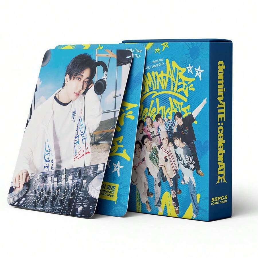 55pcs Album Cards Celebrity Merchandise LOMO Small Cards, Collectible Photo Cards & Storage Box Lomo Cards Lomo, Decorative Postcards, Art Print - Multicolor - View 1