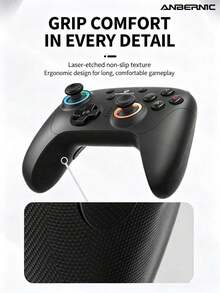 ANBERNIC RG‑P01 Wireless Game Controller, Six-Axis Gyroscope, Dual Vibration Motors, RGB Back Buttons, Programmable, Compatible With Switch/Steam/PC - View 11