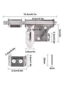 Latches & Bolts - Silver - View 2