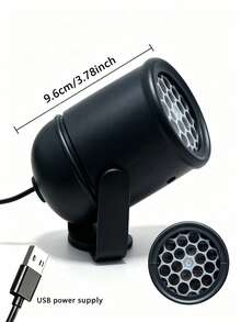 Christmas-Themed LED Projection Light With Dynamic Rotating Multi-Pattern Light And Shadow, Multi-Angle Rotation, USB-Powered, Ideal For Holiday Room Decor, Creative Festive Ambiance Decoration Gift For Christmas And New Year - Projector Lamp - View 3
