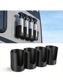 4-Hole Wall-Mounted Gas Canister Storage Rack, Spray Bottle Organizer, RV Door Spray Can Organizer, Caulk Tube Storage Box, Suitable For Garage, Workshop, Store And Home Wall-Mounted Gas Canister Rack - Multicolor - View 1