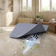 1pc.Flexible Reusable Silicone Drain Stopper Mat, Multi Shape Compatible Floor Drain Cover, Anti-Backflow Odor Blocker, For Shower, Laundry Room, Halloween Christmas, Birthday & Housewarming Party Decor - Multicolor - View 6