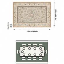 1 Buah Karpet Area Motif Bunga Vintage Bahan Kasmir Imitasi, Dapat Dicuci dengan Mesin, Gaya Pedesaan Eropa, Karpet Persegi Panjang Lembut, Dekorasi Rumah Ruang Tamu dan Kamar Tidur, Dapat Digunakan Sepanjang Musim, Dekorasi Rumah yang Estetis - MultiWarna - View 16