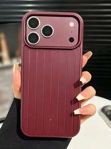 Upgraded Anti-Slip Textured Frame, Matching Pink Dimela Luggage And Phone Case. Compatible With Apple 17 Pro Max Phone. Matte Anti-Drop Protection, 16 Pro Lens Full Coverage Design, 15 Pro Max Premium Protective Case. - Cherry Red - View 3