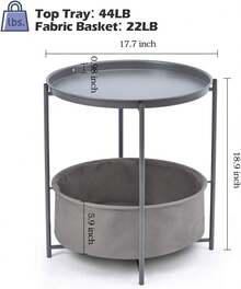 Outdoor Coffee Tables - Dark Grey - View 6