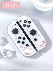 Ayotu Pink Cartoon Cat Game Console Pattern Protective Case, Compatible With Switch, Compatible With New Switch 2 (2025)/Switch NS/Switch OLED, Can Be Installed On Dock Without Removing Protective Case, Universal Game Controller Protective Cover, Switch Game Accessories, Anti-Drop, Anti-Slip, Anti-Scratch, Fashionable And Beautiful, Suitable For Autumn/Christmas/Back To School/Winter/Easter/Birthday Gifts And Other Occasions - View 11