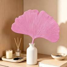 1/3pcs Cooling Fans, Durable Highly Attractive Summer Essential, Student Artistic Style Round Fan, Ginkgo Leaf Fan - Multicolor - View 5