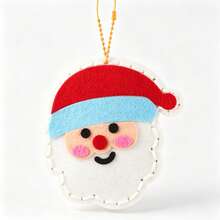 DIY Christmas Felt Sewing Kit, 8 Pack Hand-Sew Craft Ornaments With Random Color Needles, Random Color Sewing Thread & Random Color Bead Chains, Ideal Holiday Gift For Boys Girls - Multicolor - View 9