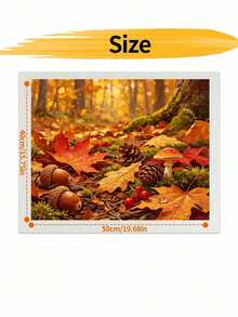 Adult & Beginner Digital Oil Painting Kit, Autumn Forest, Easy Acrylic Painting Supplies (Includes Brushes & Paints), Suitable For Home Decor, Ideal Gift For Holiday. - Sets - View 10