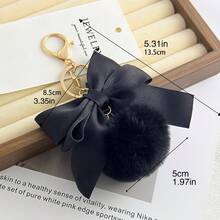 1pc Bowknot Keychain Pendant, Bag Charm, Cute Phone Charm, Women's Keychain Accessory - Multicolor - View 7