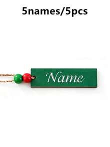 Label Kaos Kaki Natal Manik-Manik Merah Hijau Kustom, Dekorasi Pohon Natal Gaya Rumah Pertanian, Ornamen Natal Nama yang Dipersonalisasi, Label Kaos Kaki Perapian yang Disesuaikan, Dekorasi Pesta Liburan dengan Nama yang Dapat Disesuaikan, Hadiah Meriah untuk Keluarga dan Teman, Dekorasi Kaos Kaki Natal - MultiWarna - View 9