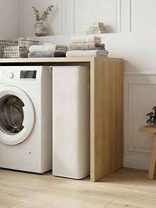 Slim Laundry Basket With Lid, Slim Laundry Hamper With Handle, Dirty Clothes Basket For Laundry Room, Bedroom, Closet - Multicolor - View 11