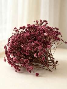 50 Pcs Mini Gypsophila And Other Artificial Flowers - Vividly Dyed Artificial Flowers For Wedding Decor, Invitation Envelope Decor, DIY Crafts, Boutonnieres, Home Decor, Table Decor, Office Decor, Bedroom Decor, Father's Day Gift - Burgundy - View 6