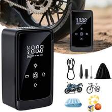 SUITU Tire Inflator Portable Air Compressor, Bike Pump, Air Pump For Car Tires 150PSI With Digital Pressure Gauge, Auto Shut-Off, Fast Inflation, Bike Tire Pump For Car, Motorcycle, Bike, Ball. 11.1V/DC12V 1300mAh - Wireless - View 6