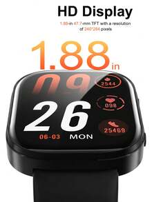 AOC Y3 Smart Wearable Watch 1.88 Inch HD Touch Screen IP68 Waterproof Health Monitoring Multiple Sports Modes Unisex Compatible With IOS/Android - View 6