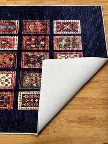 Digitally Printed Non-Slip Washable Runner And Area Rug Suitable For Living Room, Outdoor, Bedroom, Kitchen Carpet, Modern Design | Modern, Scandinavian, Bohemian And Classic Styles | 100% Polyester - Multicolor - View 10
