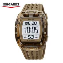 SKMEI 2816 Jam Tangan Silikon Tahan Air 50M Jam Tangan Olahraga Digital untuk Pria - Aprikot - View 5