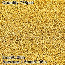 2mm 778pcs 10g Lacquered Acrylic Spacer Beads DIY Jewelry Making Bracelet, Car Charm, Phone Chain Handmade Beaded Accessories Material - Machine-embroidered Electroplated Glass Beads - View 15