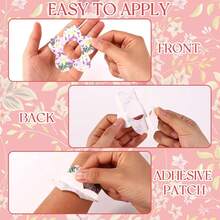 1 Box - 2/10pcs Floral Patches For G7, Waterproof And Breathable, Sensor Cover, 5 Floral Theme Waterproof Breathable CGM Sensor Stickers For G7 - View 4