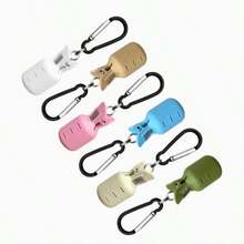 12pcs Set (6 Protective Covers + 6 Carabiners) Carabiner Squid Hook Covers, 3-Hook Set, Portable Accessory Kit, Outdoor Retractable Hanging Clips, Fishing Gear Accessories - Multicolor - View 10