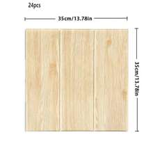 Modular 35*35cm Panels. 24 Pieces Cover Approx. 3㎡. Easy DIY Installation. Flexible For Corners And Edges. Ideal For Accent Walls, Wainscoting And Stove Surrounds, Creating A Warm Gentle Texture. - Decorative Wall Panel - View 14