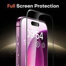 3 miếng kính cường lực bảo vệ màn hình trong suốt HD chống trầy xước cho iPhone 18 Pro/18 Pro Max/17/17 Pro/17 Pro Max/16/16 Pro/16 Pro Max/15/15 Pro/15 Pro Max - Trong sáng - Xem 13