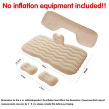 1pc Car Inflatable Bed, Wave Pattern Inflatable Mattress, Car Accessories, Back Seat Sleeping Pad, SUV/Sedan Universal Inflatable Bed, Portable Travel Camping Sleeping Pad - Perfect Gift For Drivers (This Product Does Not Include Air Pump, Only Includes One Inflatable Bed!) - Air Mattress*1 (pump Not Included) - View 15