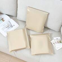 50个米色快递袋，采用新材料制成，加厚包装袋，飞机形盒子，学校用品，运输快递包装袋，自粘防水袋 - 杏色 - 查看 10
