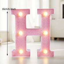 1pc 16cm Pink Luminous Letter Light, Home Decoration LED Letter Light, Indoor Room Wedding Proposal Birthday Party Decoration Letter Light Board - Pink Small Letters - View 22